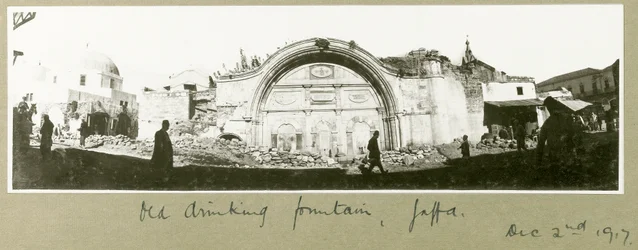 Old drinking fountain, Jaffa, 2nd December 1917